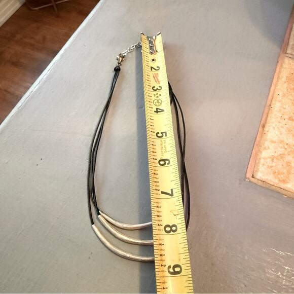 Silpada 925 Sterling Silver & Leather Necklace - Picture 4 of 6